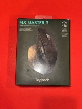 Logitech MX Master 3 Black Wireless Mouse w/USB Receiver TESTED READ